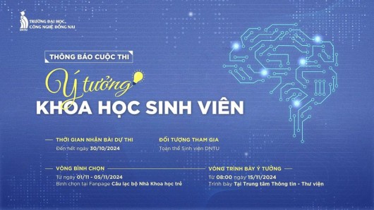 CUỘC THI “Ý TƯỞNG KHOA HỌC SINH VIÊN” TRƯỜNG ĐẠI HỌC CÔNG NGHỆ ĐỒNG NAI NĂM HỌC 2024 – 2025 