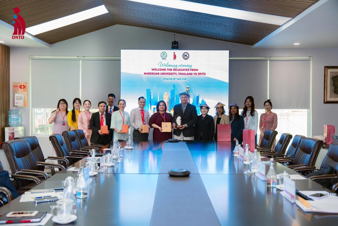 KHOA CÔNG NGHỆ – TRƯỜNG ĐẠI HỌC CÔNG NGHỆ ĐỒNG NAI ĐÓN TIẾP ĐOÀN CÔNG TÁC TRƯỜNG ĐẠI HỌC NARESUAN (THÁI LAN)