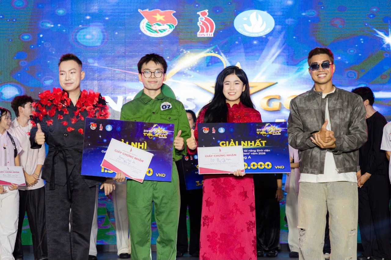 Chúc mừng sinh viên Khoa Công nghệ xuất sắc giành Giải Nhất DNTU's Got Talent 2026